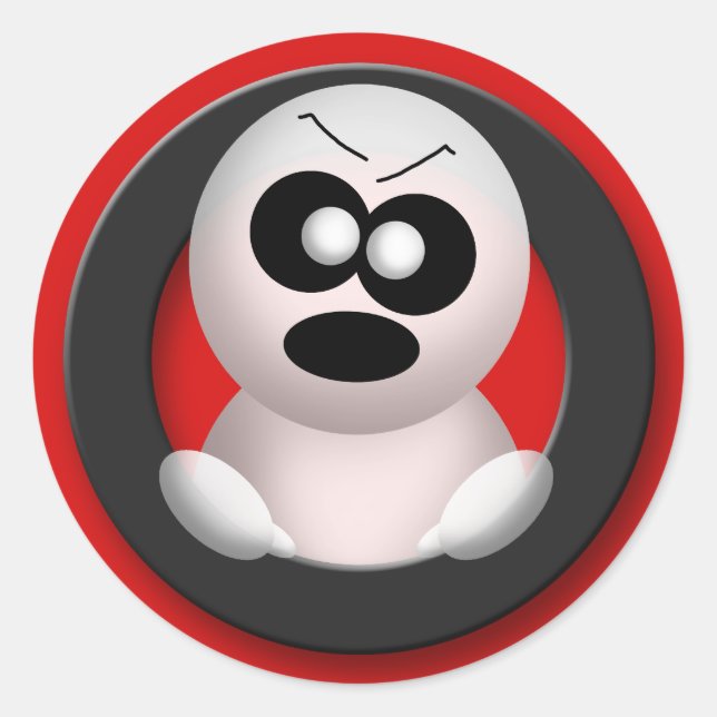 Angry Ghost - Halloween Stickers (Vorderseite)