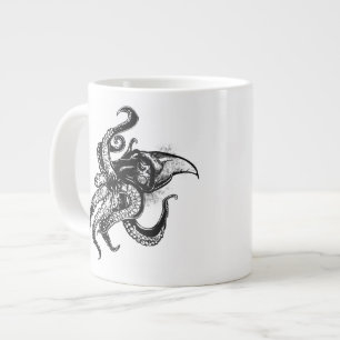 Angry Giant Tintenfisch in Schwarz Jumbo-Tasse