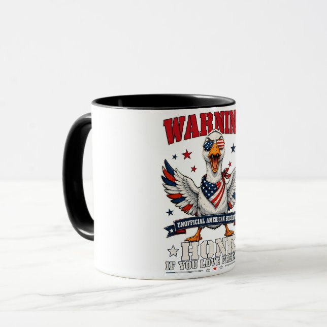 Angry Goose 4. Juli Tasse (Vorderseite Links)