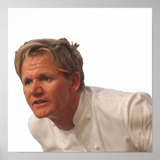 Angry Gordon Ramsay meme Poster (Vorne)