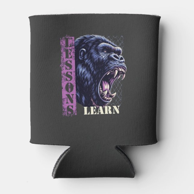 Angry Gorilla Lessons Learn Foam Cup Holder  Dosenkühler (Vorderseite)
