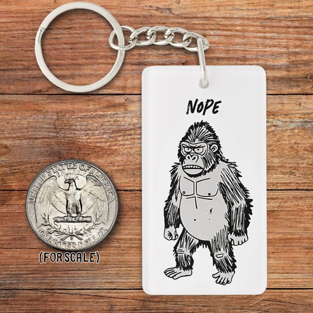 Angry Gorilla Zeichne Sarcastic Phrase Bag Charm Schlüsselanhänger (Von Creator hochgeladen)