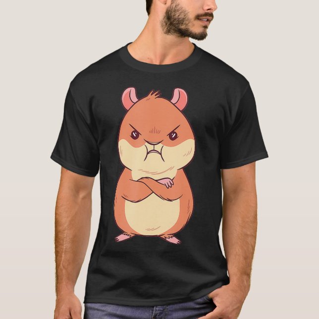 Angry Grumpy Hamster T-Shirt (Vorderseite)