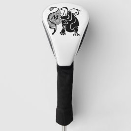 Angry Hippo Monogram Golf Headcover