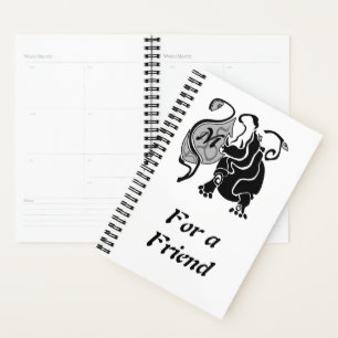 Angry Hippo Monogram Planer