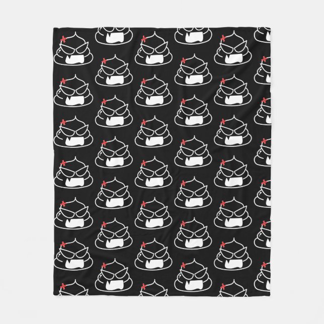 Angry Kack - Brootsch the PooPoo Fleecedecke (Vorderseite)