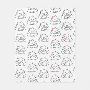 Angry Kack - Brootsch the PooPoo Fleecedecke