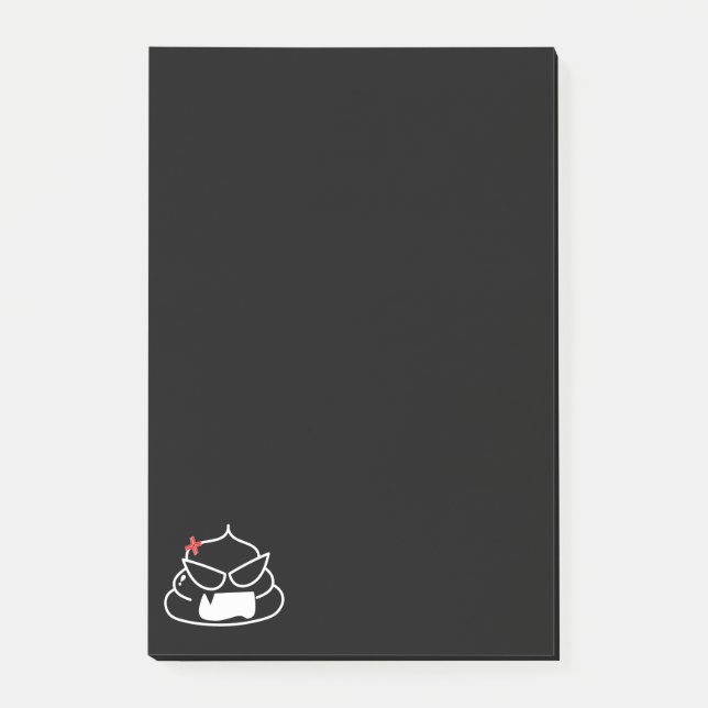 Angry Kack - Brootsch the PooPoo Post-it Klebezettel (Vorderseite)
