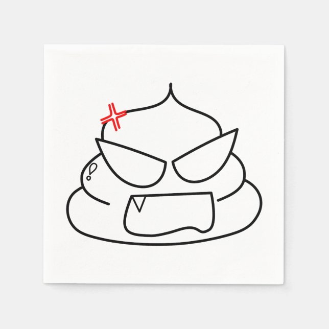 Angry Kack - Brootsch the PooPoo Serviette (Vorderseite)