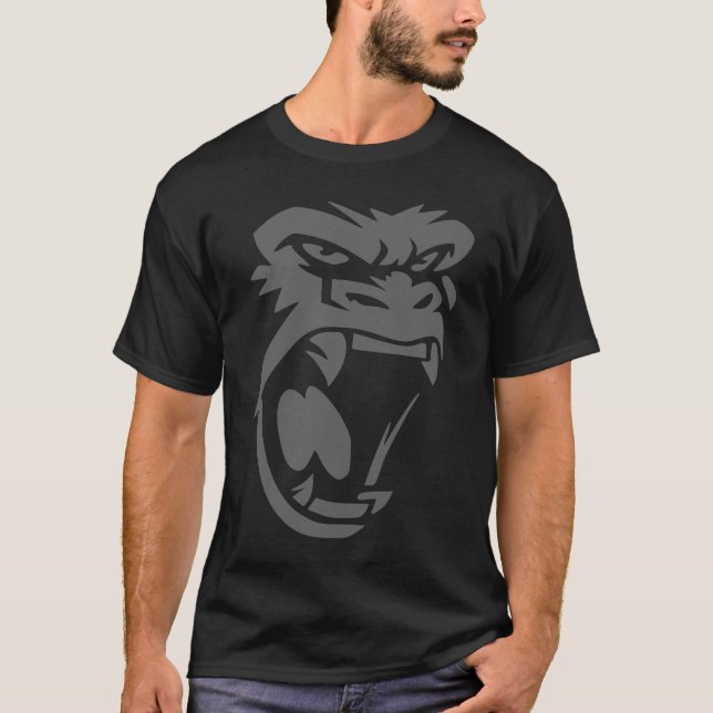 Angry King Gorilla Face  Graphic For Men Women Kid T-Shirt (Vorderseite)