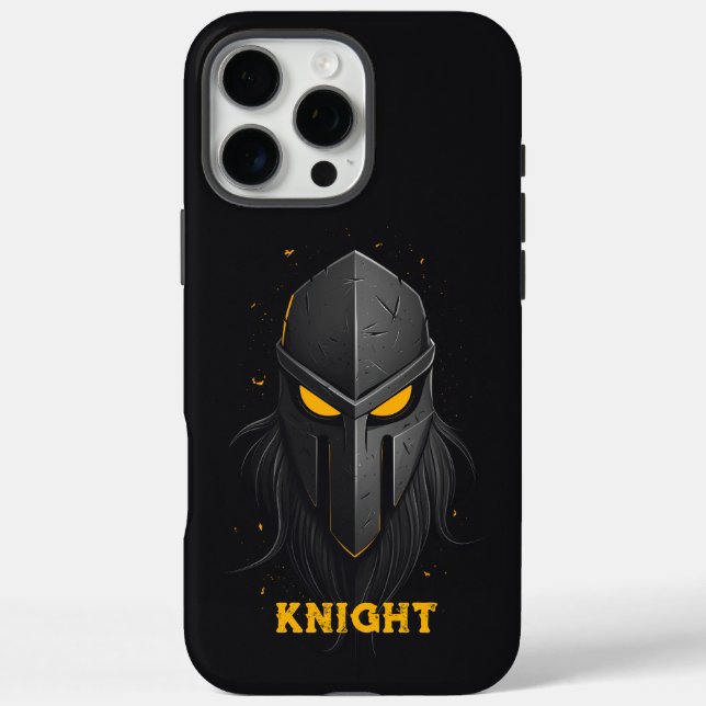 Angry Knight Black Case-Mate iPhone Hülle (Rückseite)