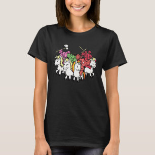 Angry Koalas Riding Unicorns Meme Mythisches Creat T-Shirt