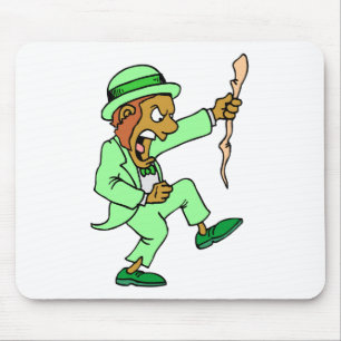 Angry Leprechaun Mousepad