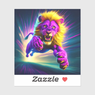 Angry Lion Aufkleber