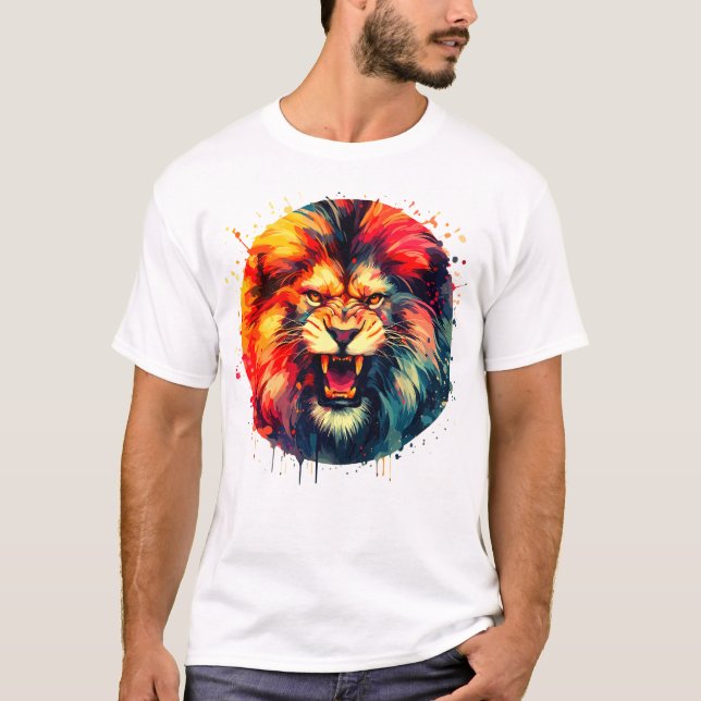 Angry Lion T-Shirt (Vorderseite)