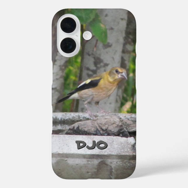 Angry Looking Bird mit Ihren Initialen Case-Mate iPhone Hülle (Rückseite)