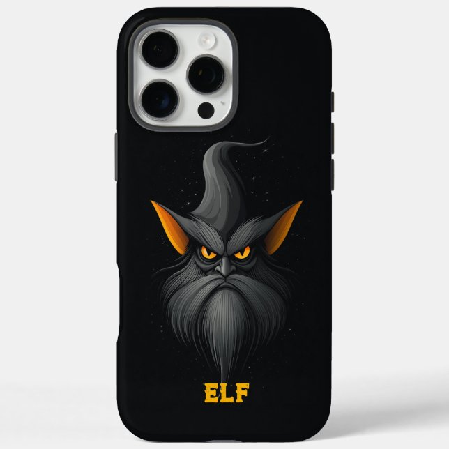 Angry Magical Elf Black Case-Mate iPhone Hülle (Rückseite)