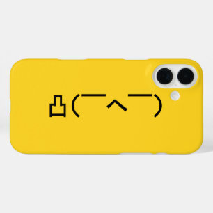 Angry Middle Finger Emoticon Japanisch Kaomoji iPhone 16 Plus Hülle