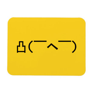 Angry Middle Finger Emoticon Japanisch Kaomoji Magnet
