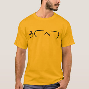 Angry Middle Finger Emoticon Japanisch Kaomoji T-Shirt