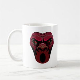 Angry Monkey Face Kaffeetasse