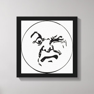 ANGRY MOON LEINWANDDRUCK