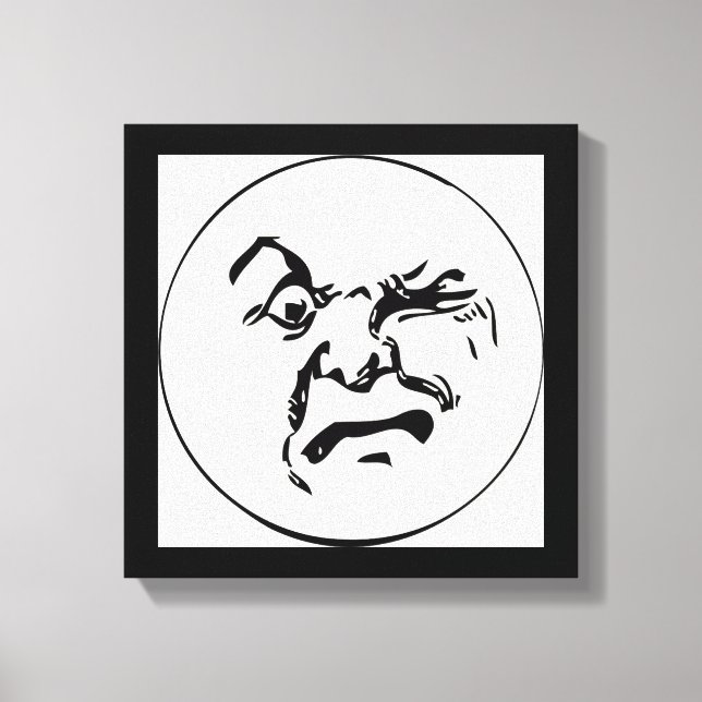 ANGRY MOON LEINWANDDRUCK (Vorderseite)
