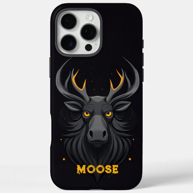Angry Moose Black Case-Mate iPhone Hülle (Rückseite)