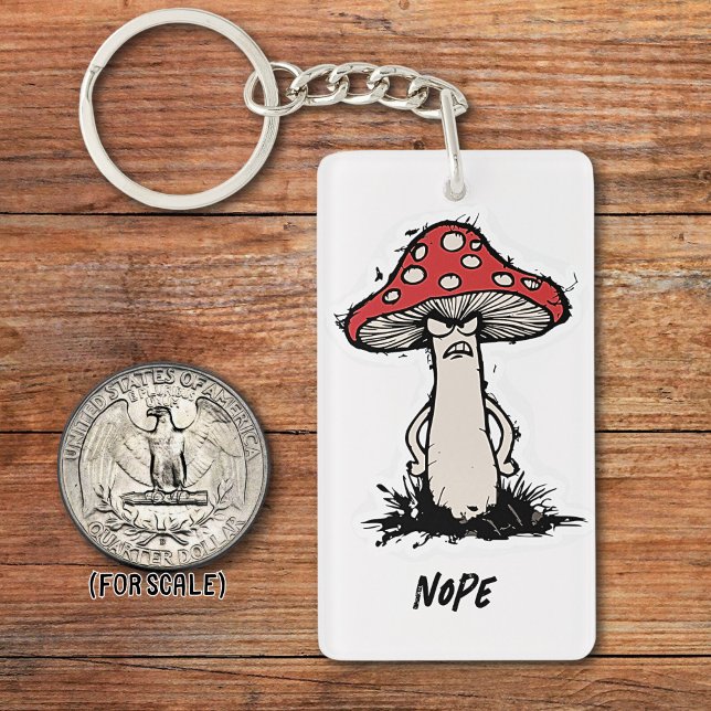 Angry Mushroom Zeichne Sarcastic Phrase Bag Charm Schlüsselanhänger (Von Creator hochgeladen)