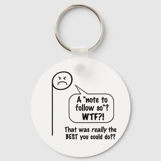 Angry Musiknote "la" Schlüsselanhänger (Vorderseite)