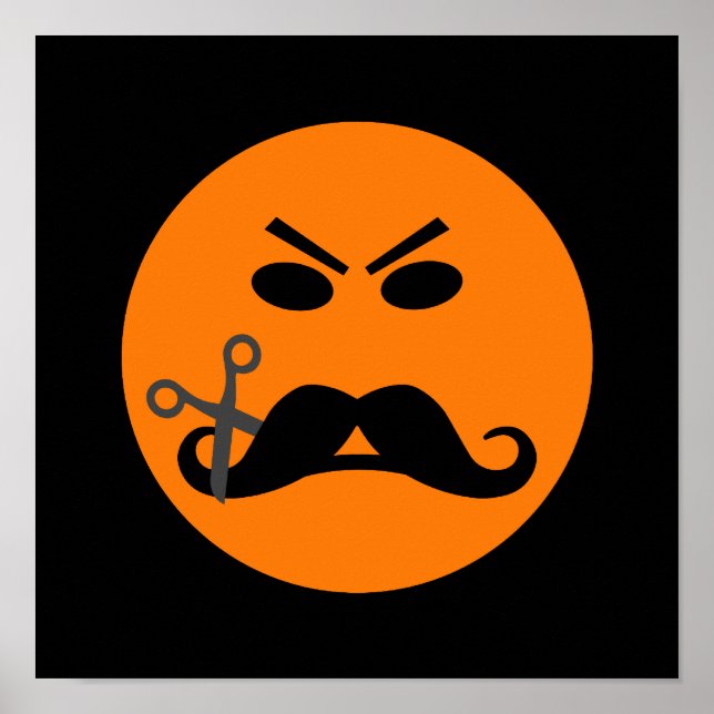 Angry Mustache Poster (Vorne)