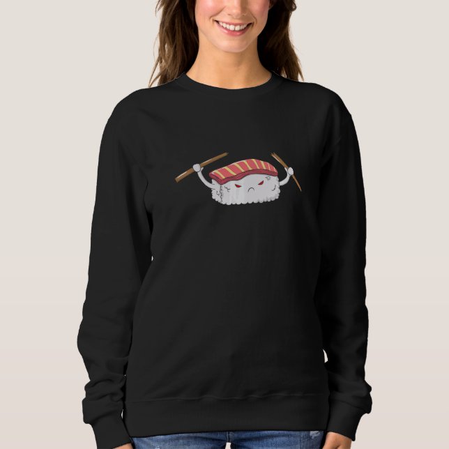 Angry Nigiri Sushi Sweatshirt (Vorderseite)