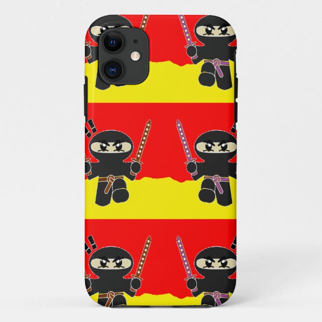 Angry Ninjas Case-Mate iPhone Hülle (Rückseite)