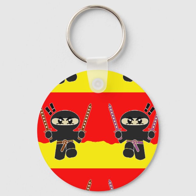 Angry Ninjas Schlüsselanhänger (Vorderseite)