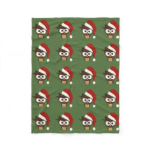 Angry Owl mit Weihnachtsmannmütze