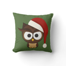 Angry Owl mit Weihnachtsmannmütze
