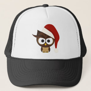 Angry Owl mit Weihnachtsmannmütze Truckerkappe