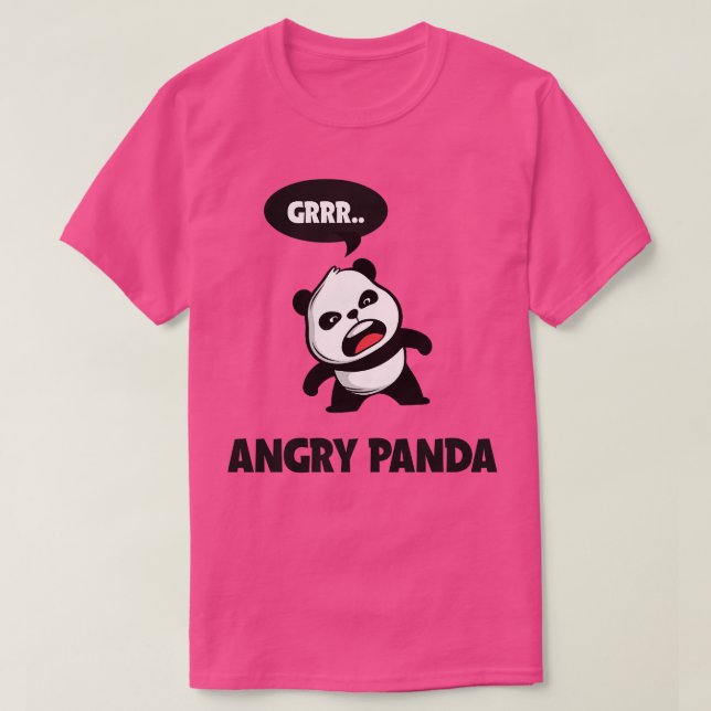 Angry Panda Grrr T-Shirt (Design vorne)