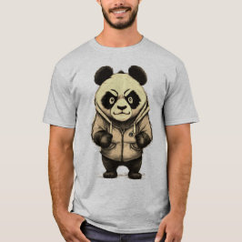 Angry Panda Süße Tier Design T-Shirt