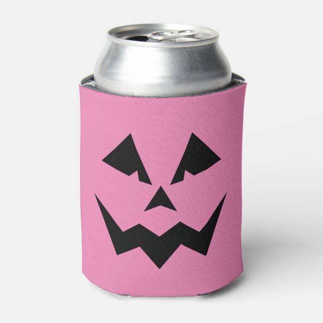 Angry Pink Jack O'Lantern Can Cooler Dosenkühler (Kanne Vorderseite)
