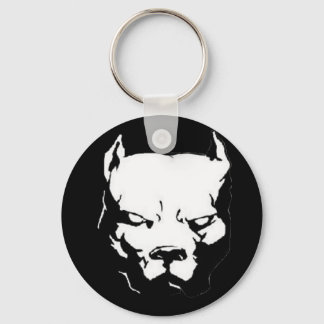 Angry Pitbull Dog Schlüsselanhänger