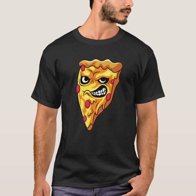 Angry Pizza Gourmet T-Shirt (Vorderseite)