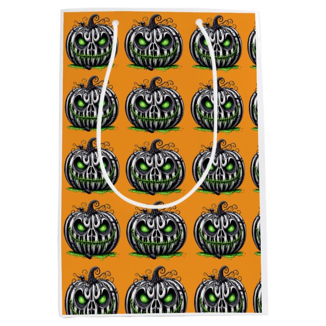 Angry Pumpkin Mittlere Geschenktüte (Vorderseite)