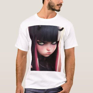 Angry Punk Rocker Girl T-Shirt