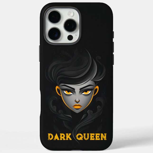 Angry Queen Black Case-Mate iPhone Hülle (Rückseite)