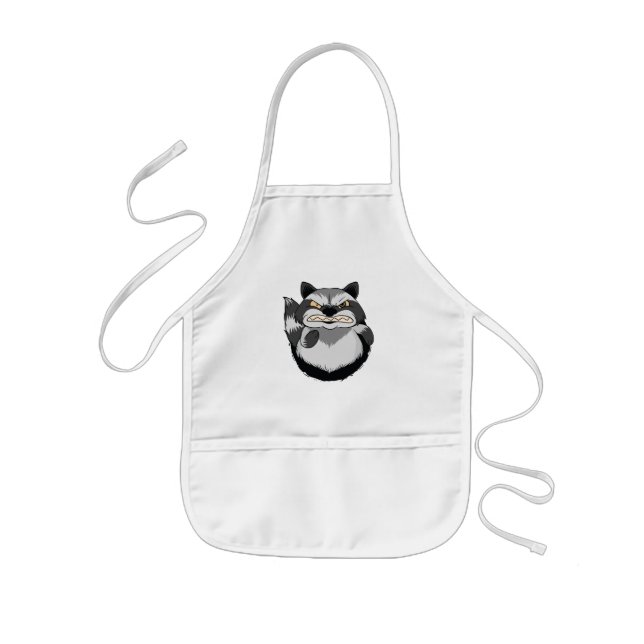 Angry Raccoon Kinderschürze (Vorne)