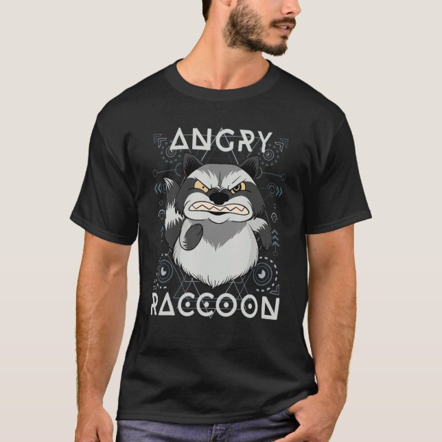 Angry Raccoon T-Shirt (Vorderseite)