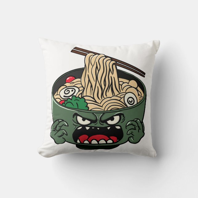 Angry ramen kissen (Vorderseite)