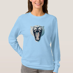 Angry Roaring Tiger Face Design T-Shirt