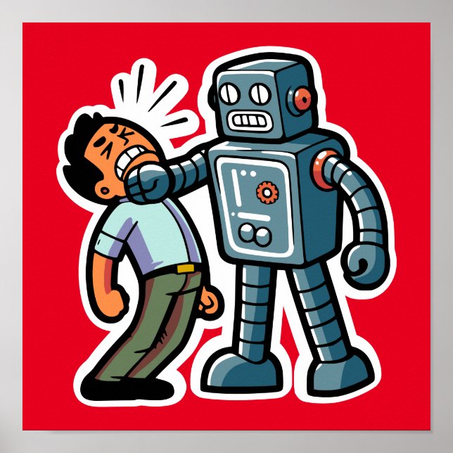 Angry Robot Poster (Vorne)
